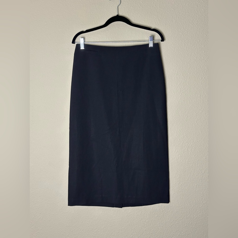 NWOT EILEEN FISHER LONG PENCIL SKIRT BLACK XS #42